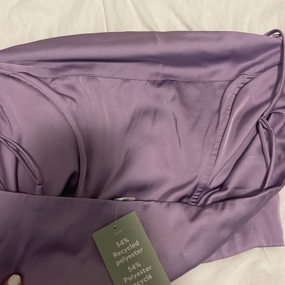 NWT Silk crop top with boning - Picture 5 of 5